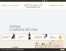 Tablet Screenshot of cantineleonardo.it